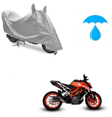 Atulit enterprises Two Wheeler Cover for KTM(Duke 390, Silver)