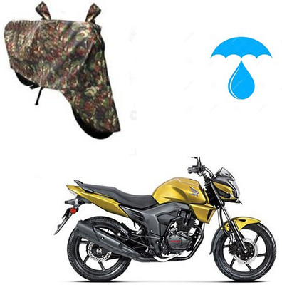 Feel heaven Two Wheeler Cover for Honda(CB Trigger, Multicolor)