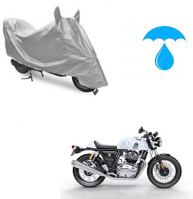 Atulit enterprises Two Wheeler Cover for Royal Enfield(Continental GT, Silver)