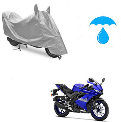 Atulit enterprises Two Wheeler Cover for Yamaha(R15 V3, Silver)