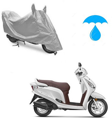 saanvi Two Wheeler Cover for Honda(Aviator, Silver)