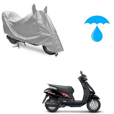 Atulit enterprises Two Wheeler Cover for Suzuki(Swish, Silver)