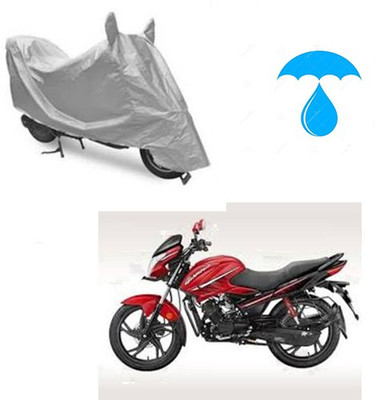 Atulit enterprises Two Wheeler Cover for Hero(Glamour, Silver)