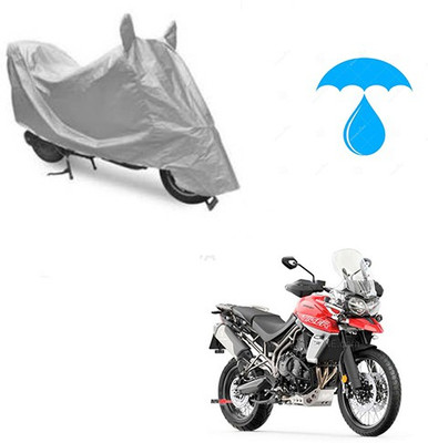 Atulit enterprises Two Wheeler Cover for Triumph(Tiger 800 XCA, Silver)