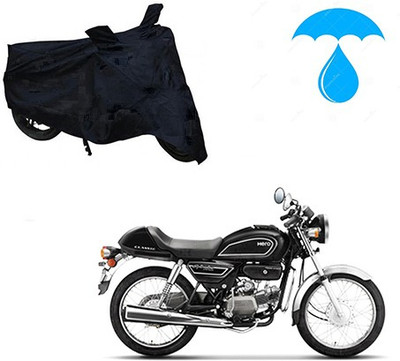 saanvi Two Wheeler Cover for Hero(Splendor Pro Classic, Black)