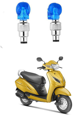 HYBRIDS COLLECTION Plastic Tyre Valve Cap for Bike(Skull)
