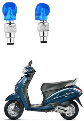 HYBRIDS COLLECTION Plastic Tyre Valve Cap for Bike(Skull)