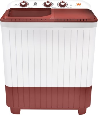 White Westinghouse (Trademark by Electrolux) 7 kg Semi Automatic Top Load White, Maroon