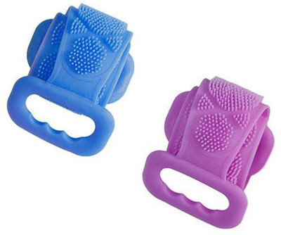 Ruchi World Latest Body Wash Silicone Body Scrubber Belt Double Side Shower Belt Removes Bath Towel Waterproof Easy Foot Cleaner Cleaning Brush