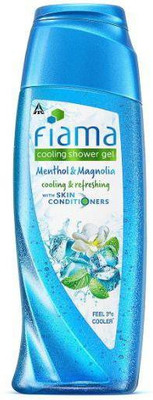 FIAMA cooling shower gel menthol & magnolia cooling & refreshing with skin conditioners feels 3 degree cooler(250 ml)