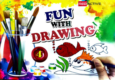 Red Active Fun with Drawing Class 4(Paperback, Karan Jain)