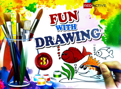 Red Active Fun with Drawing Class 3(Paperback, Karan Jain)