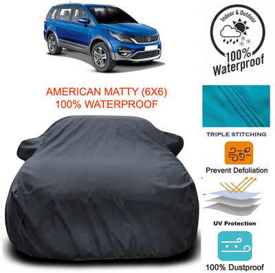 APNEK Car Cover For Tata Hexa (With Mirror Pockets)(Grey)