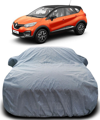 MoTRoX Car Cover For Renault Captur (With Mirror Pockets)(Black, White)