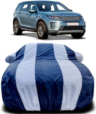 Gavya Car Cover For Land Rover Discovery Sport (With Mirror Pockets)(Blue, White)