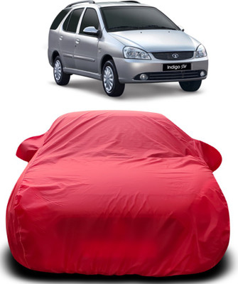 MoTRoX Car Cover For Tata Indigo (With Mirror Pockets)(Red)