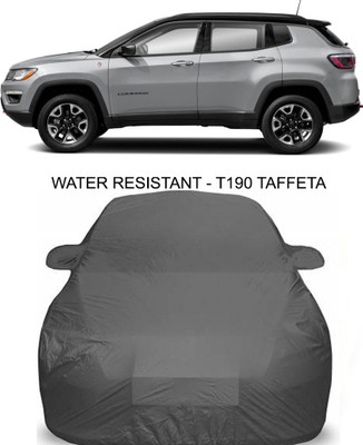 APNEK Car Cover For Jeep Compass (With Mirror Pockets)(Grey)
