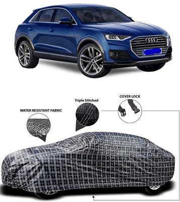 APNEK Car Cover For Audi Q3 (With Mirror Pockets)(White, Black)