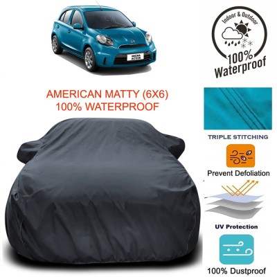 Elegance Car Cover For Nissan Micra Active (With Mirror Pockets)(Grey)