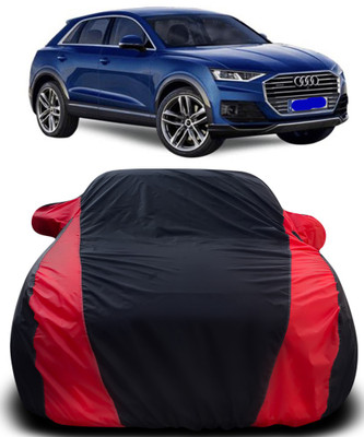 MoTRoX Car Cover For Audi Q3 (With Mirror Pockets)(Black, Red)