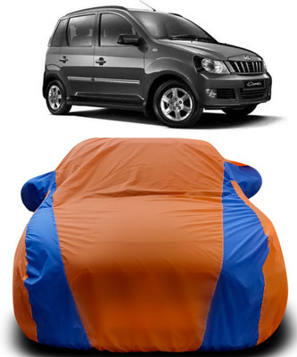 APNEK Car Cover For Mahindra Quanto (With Mirror Pockets)(Orange, Blue)