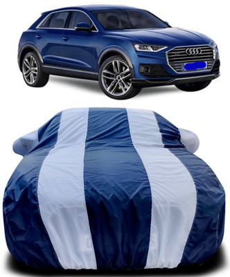 MoTRoX Car Cover For Audi Q3 (With Mirror Pockets)(Blue, White)