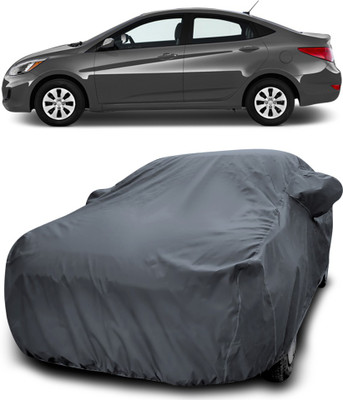 Gavya Car Cover For Hyundai Accent (With Mirror Pockets)(Grey)