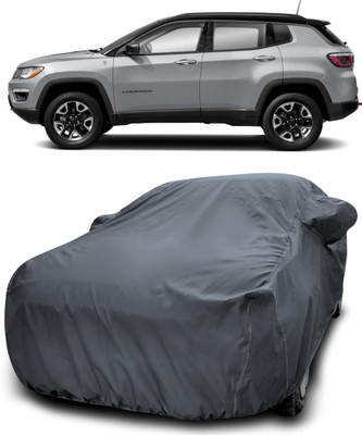 APNEK Car Cover For Jeep Compass (With Mirror Pockets)(Grey)