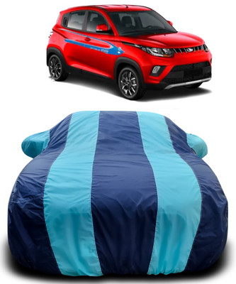 APNEK Car Cover For Mahindra KUV100 (With Mirror Pockets)(Blue, Blue)