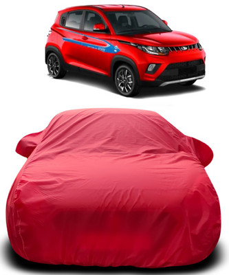 APNEK Car Cover For Mahindra KUV100 (With Mirror Pockets)(Red)
