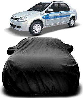 MoTRoX Car Cover For Mahindra e-Verito (With Mirror Pockets)(Black)