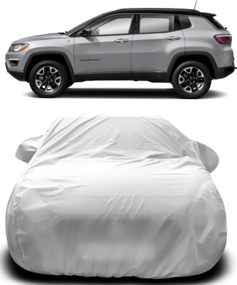 Elegance Car Cover For Jeep Compass (With Mirror Pockets)(Silver)