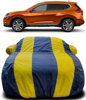 Gavya Car Cover For Nissan X-Trail (With Mirror Pockets)(Blue, Yellow)
