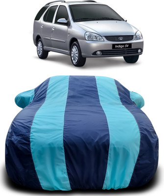 APNEK Car Cover For Tata Indigo (With Mirror Pockets)(Blue, Blue)