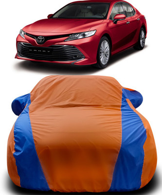 MoTRoX Car Cover For Toyota Camry (With Mirror Pockets)(Orange, Blue)