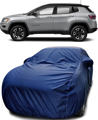 APNEK Car Cover For Jeep Compass (With Mirror Pockets)(Blue)