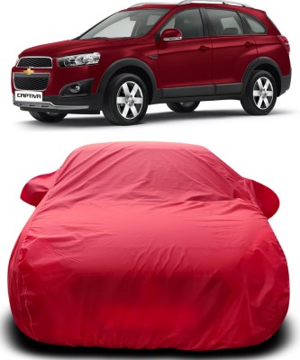 NUMBOR ONE Car Cover For Chevrolet Captiva (With Mirror Pockets)(Red)