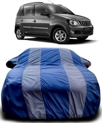 NUMBOR ONE Car Cover For Mahindra Quanto (With Mirror Pockets)(Blue, Grey)