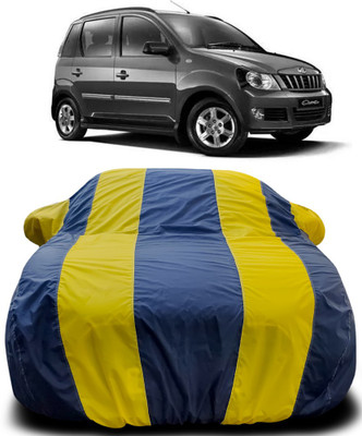 MoTRoX Car Cover For Mahindra Quanto (With Mirror Pockets)(Blue, Yellow)