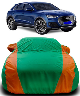 APNEK Car Cover For Audi Q3 (With Mirror Pockets)(Green, Orange)