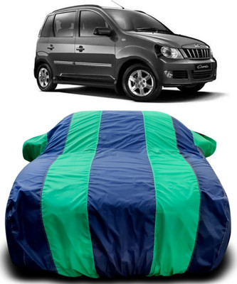 MoTRoX Car Cover For Mahindra Quanto (With Mirror Pockets)(Blue, Green)