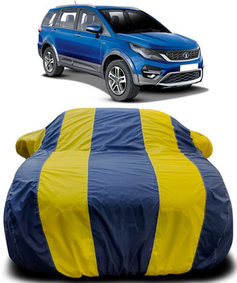 Gavya Car Cover For Tata Hexa (With Mirror Pockets)(Blue, Yellow)