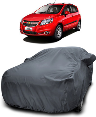 Gavya Car Cover For Chevrolet Sail Hatchback (With Mirror Pockets)(Grey)