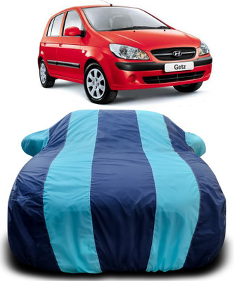APNEK Car Cover For Hyundai Getz Prime (With Mirror Pockets)(Blue, Blue)