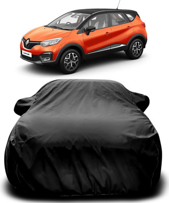 MoTRoX Car Cover For Renault Captur (With Mirror Pockets)(Black)