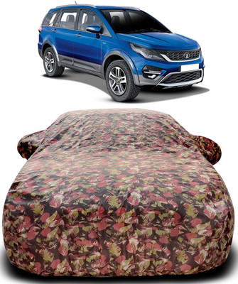MoTRoX Car Cover For Tata Hexa (With Mirror Pockets)(Green, Red)