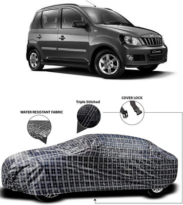 MoTRoX Car Cover For Mahindra Quanto (Without Mirror Pockets)(White, Black)