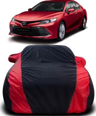 Gavya Car Cover For Toyota Camry (With Mirror Pockets)(Black, Red)