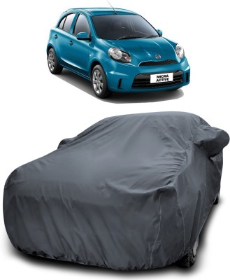 CoNNexXxionS Car Cover For Nissan Micra Active (With Mirror Pockets)(Grey)