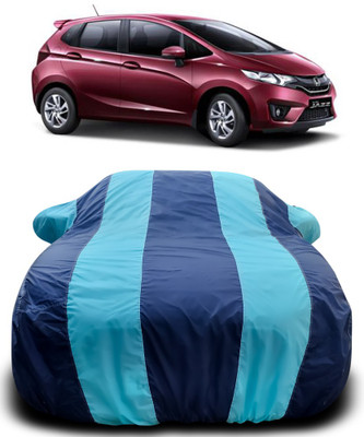 APNEK Car Cover For Honda Jazz (With Mirror Pockets)(Blue, Blue)